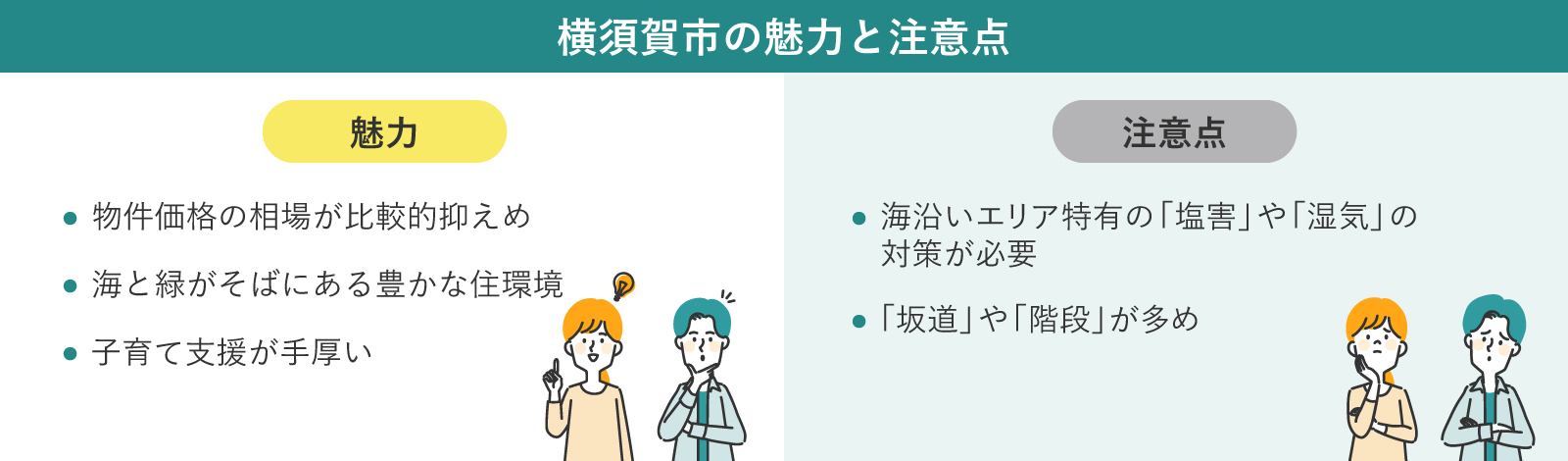 横須賀市の魅力と注意点